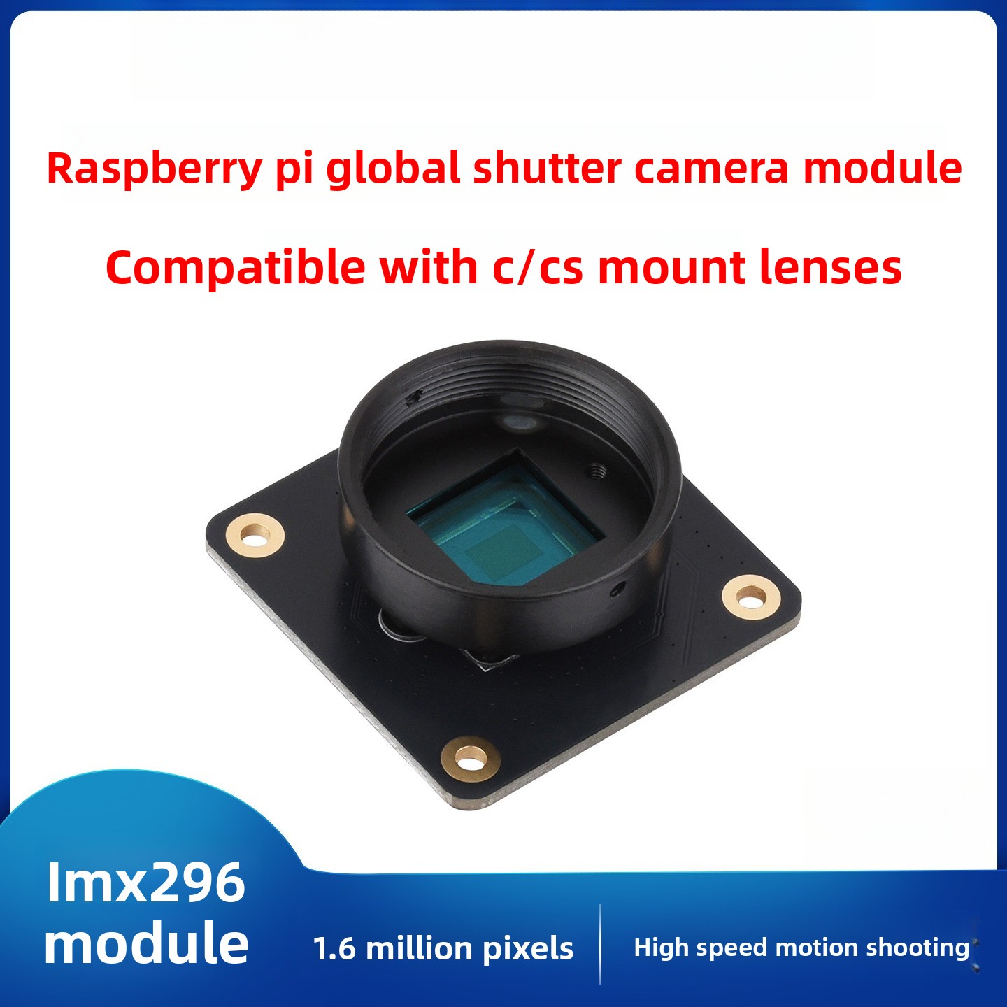 Global Shutter CMOS Sensor Mod - Raspberry Pi Global Shutter Camera Imx296 review and price